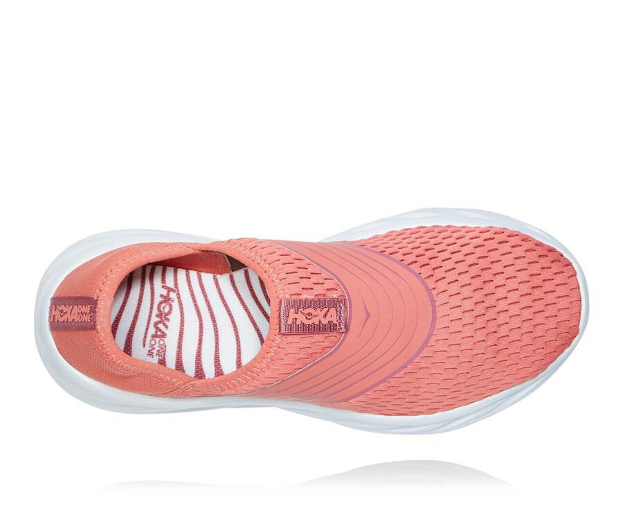 Hoka One One Sandalen Dames - Ora Recovery - Oranje/Wit - YI1968530